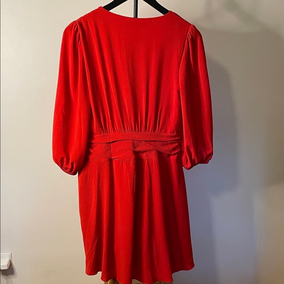 London Times Bold Red Long Sleeve Dress - Picture 6 of 7
